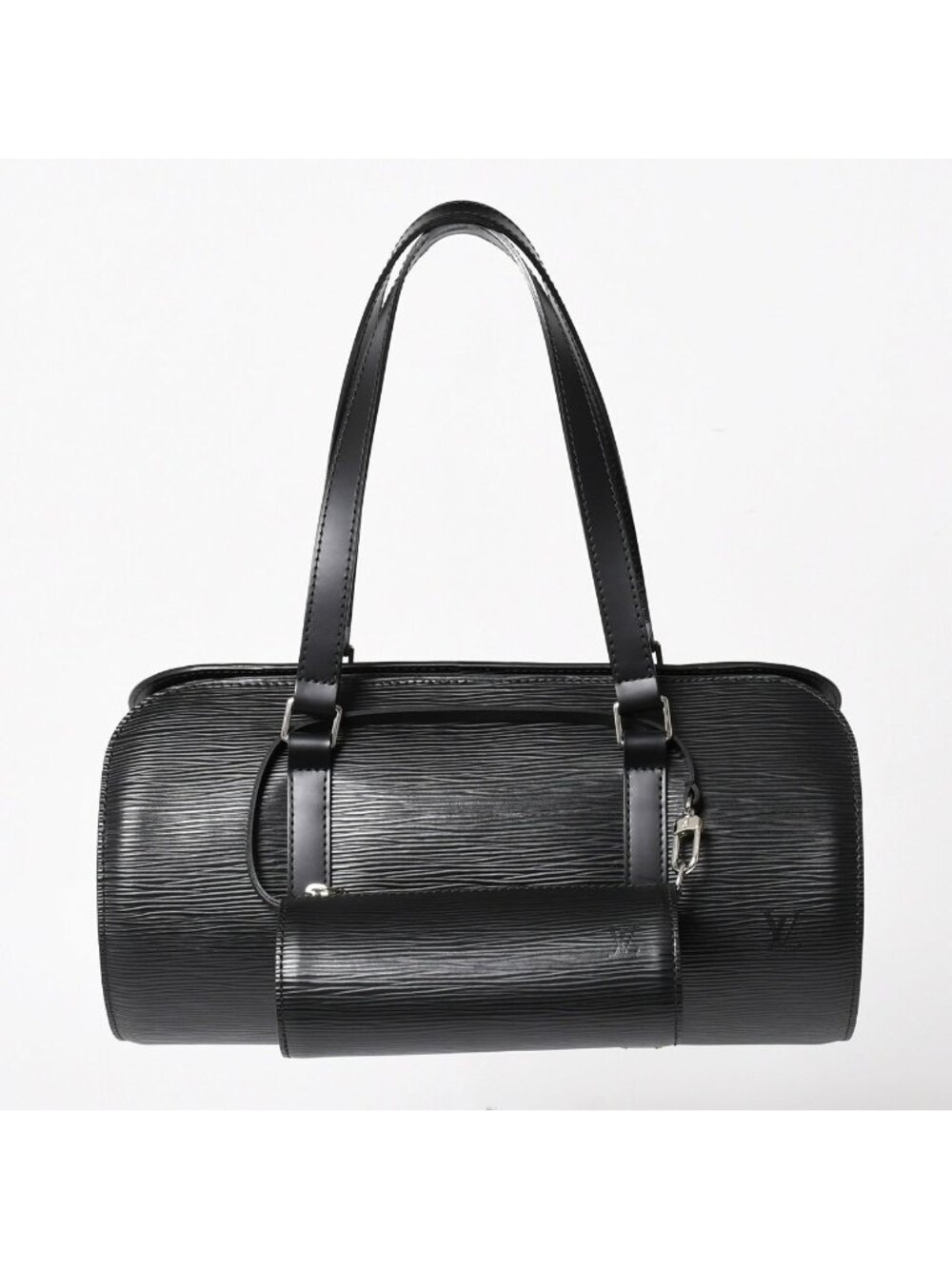 Louis Vuitton Papillon 30 GM Handbag Epi Silver Tube Shape